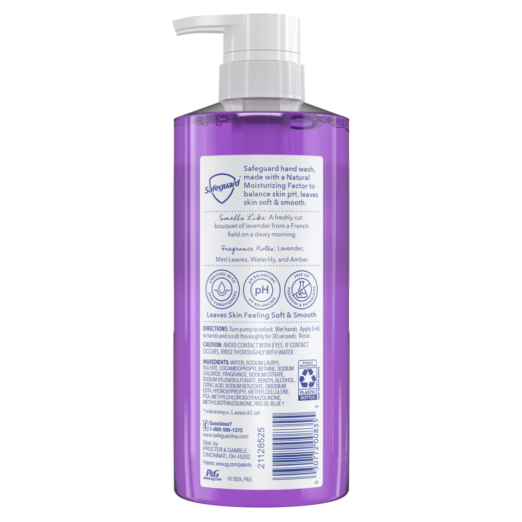Safeguard Hand Soap Notes Of Lavender - 15.5oz/4pk