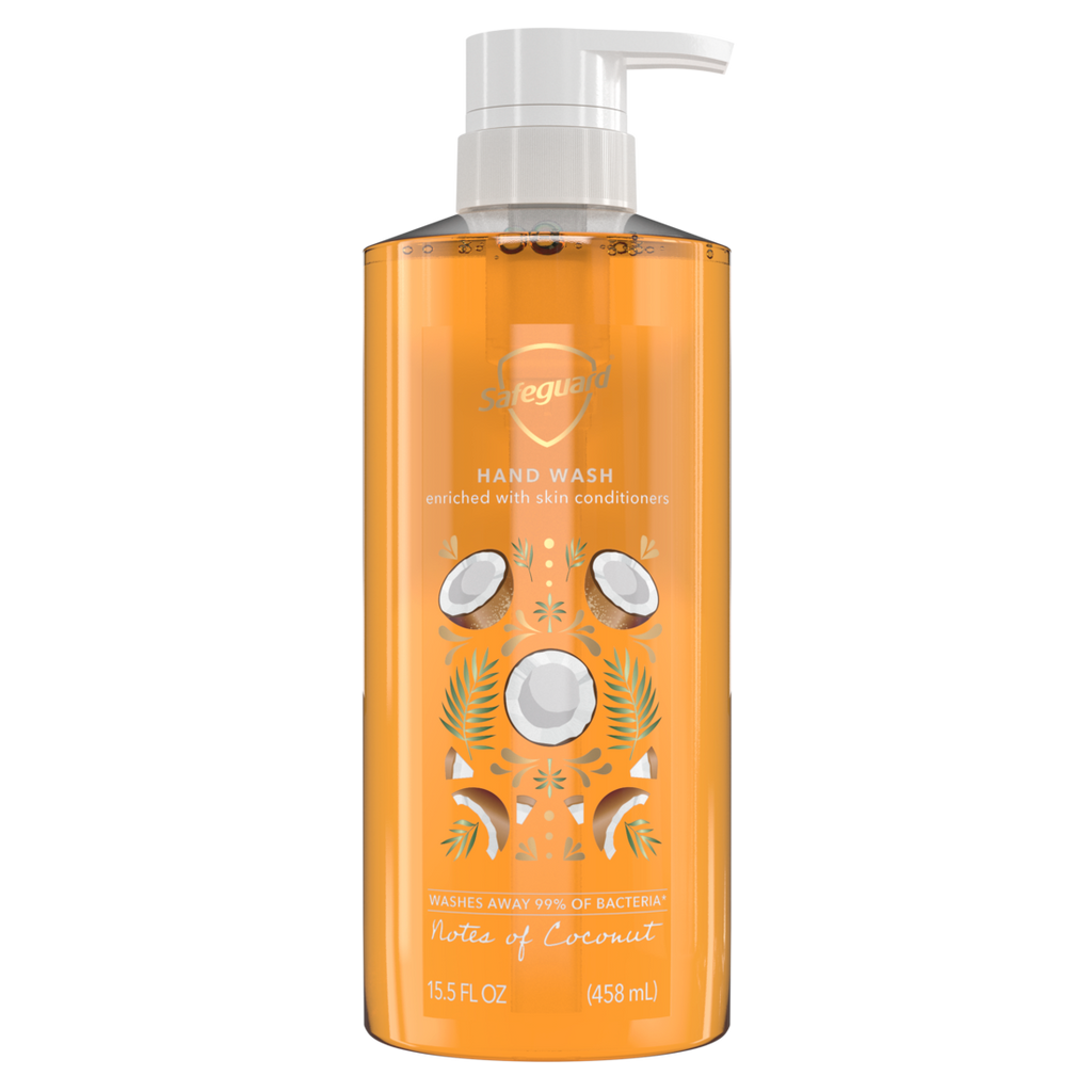 Safeguard Hand Soap Notes Of Coconut - 15.5oz/4pk