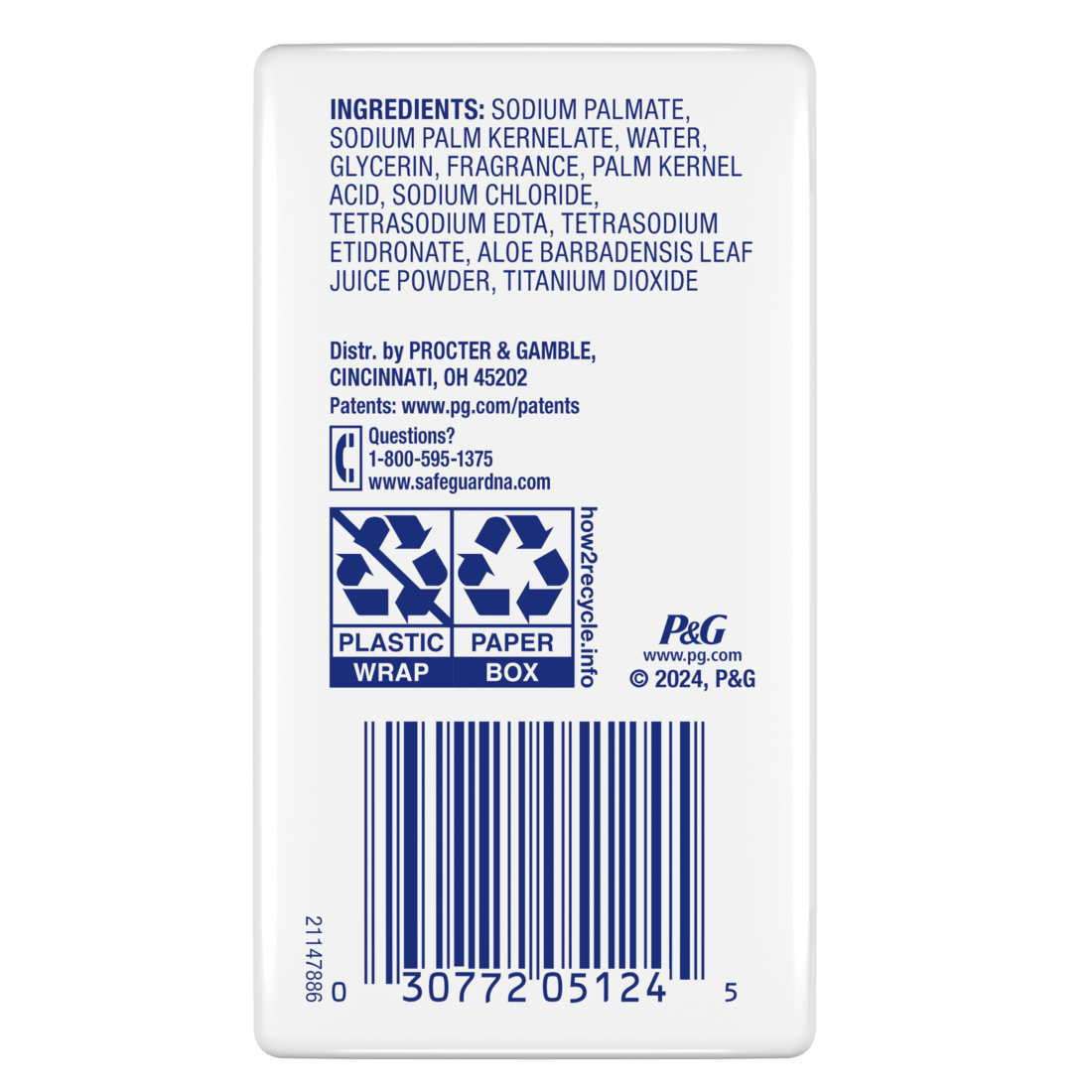 Safeguard Bar Soap Fresh Clean Scent With Aloe - (2x3.2)oz/8pk