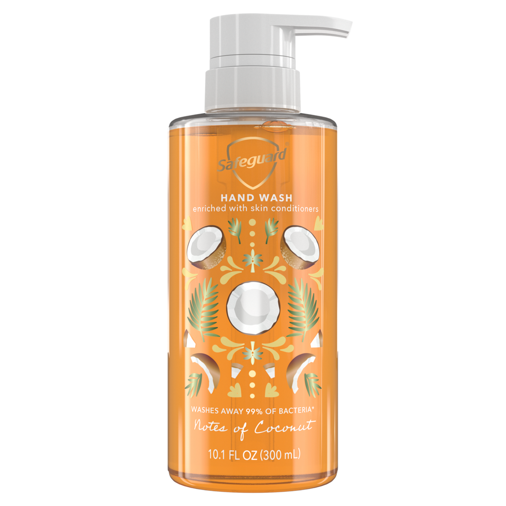 Safeguard Hand Soap Notes Of Coconut - 10.1oz/4pk