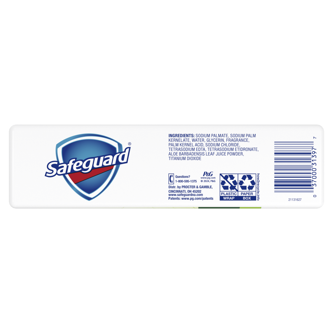 Safeguard Bar Soap Fresh Clean Scent With Aloe - (8x3.2)oz/6pk