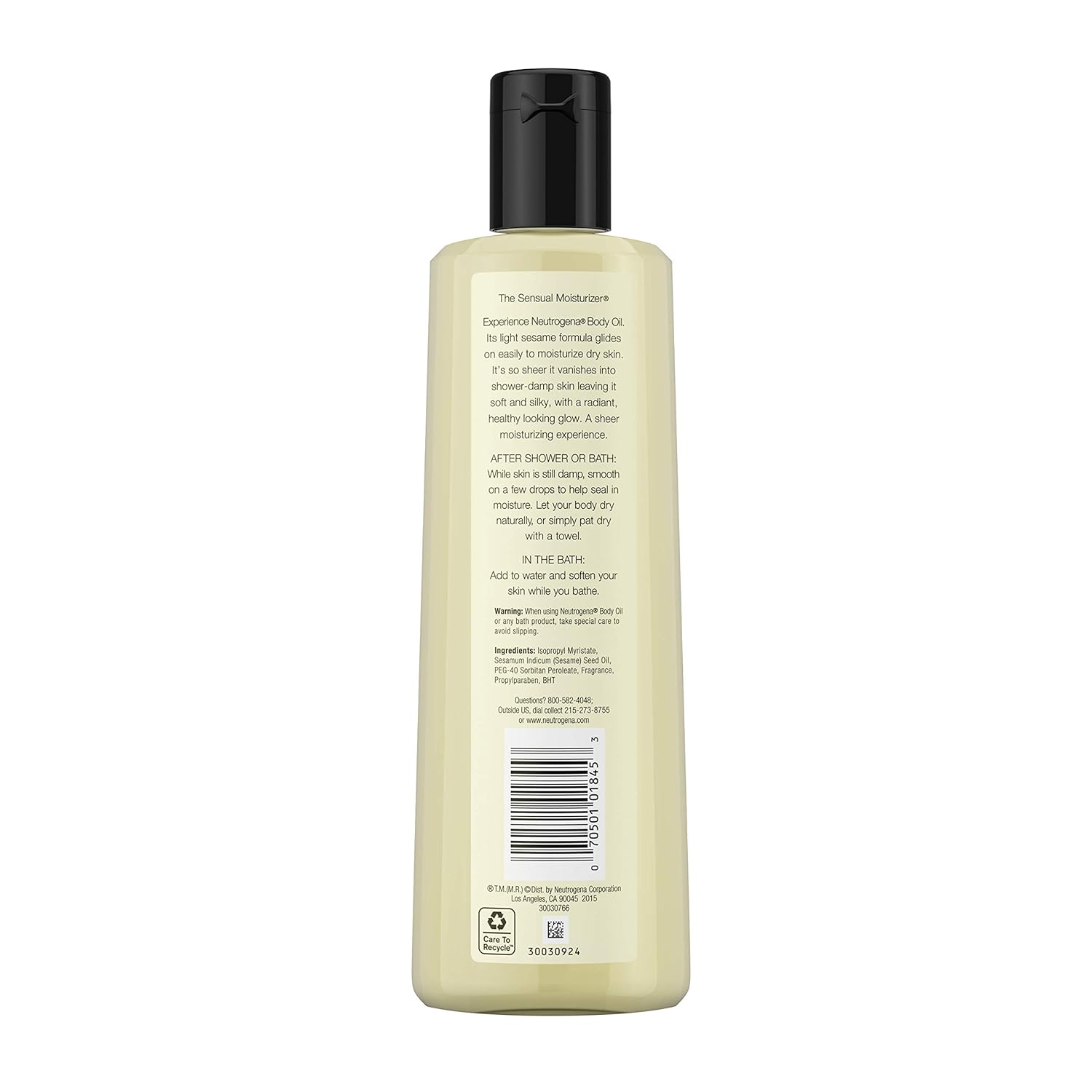 Neutrogena Body Oil Light Sesame Formula - 16oz/3pk
