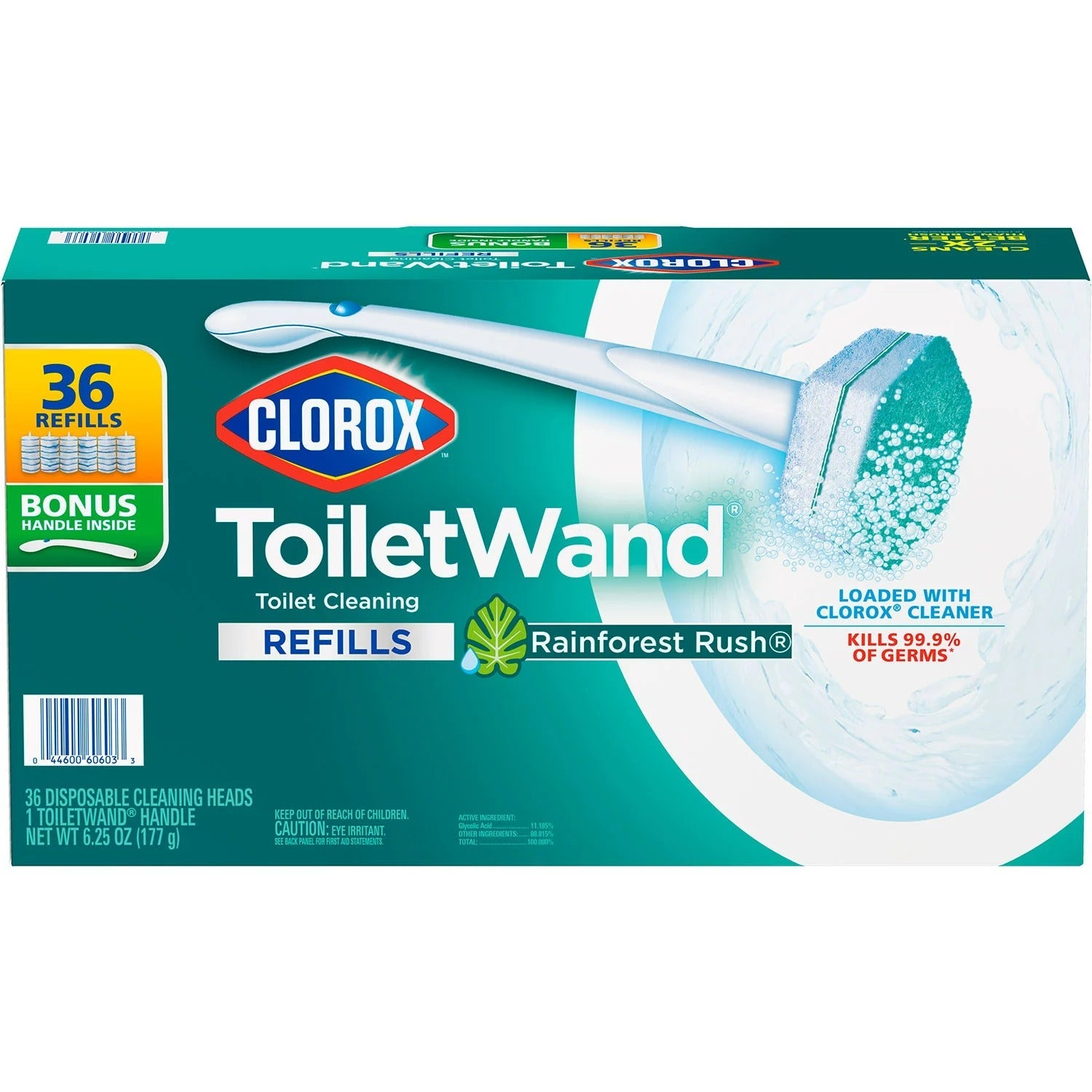 Clorox ToiletWand Toilet Cleaning Kit Rainforest Rush - 36ct/1pk
