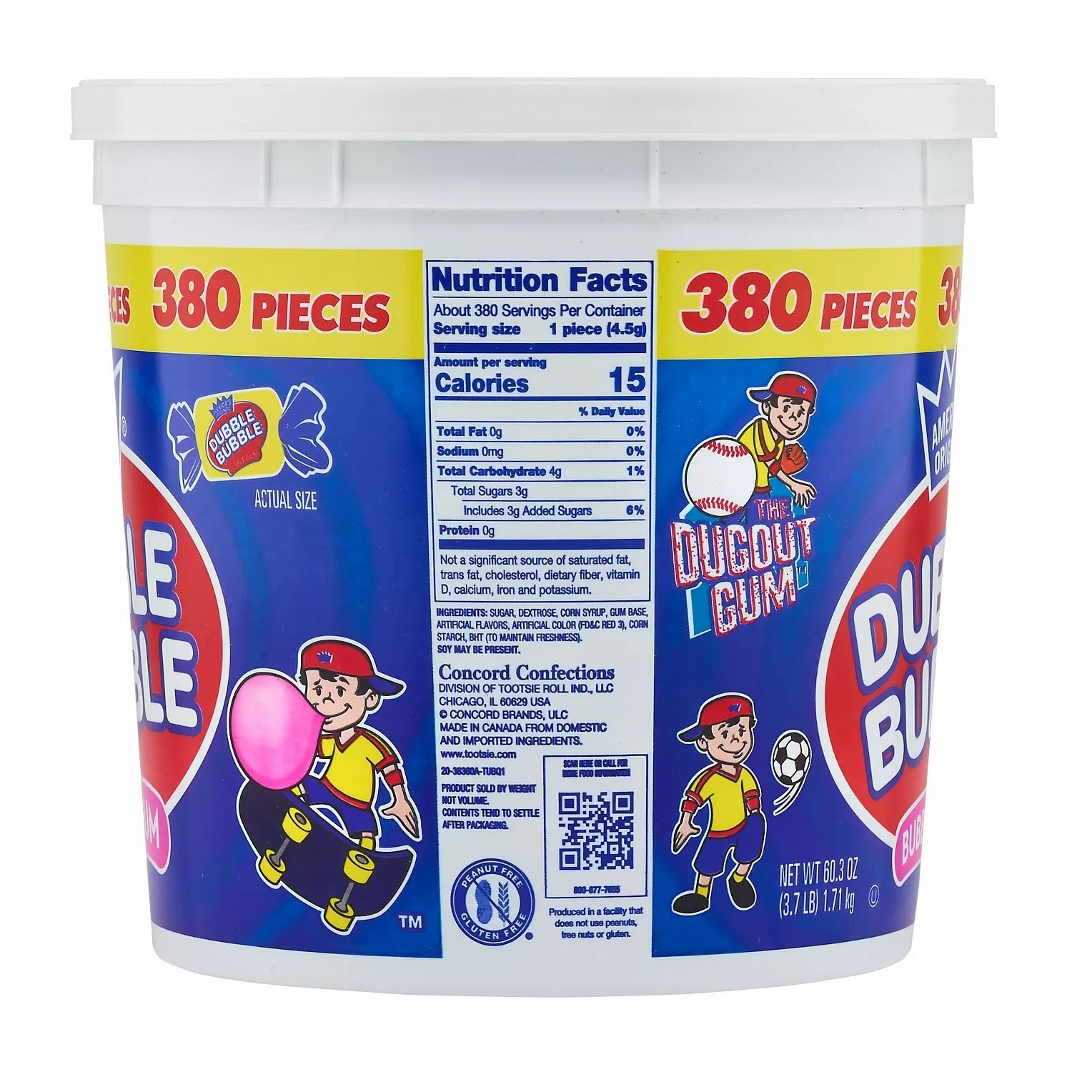 Dubble Bubble Bubble Gum - 3.7lbs/1pk