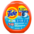 Tide Pods Laundry Detergent Pacs 3-in-1 Stain Remover Odor Fighter Color Protector HE Compatible Clean Breeze Scent - 76ct/4pk