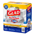 Glad ForceFlex MaxStrength with Clorox Tall Trash Bags - Lemon Fresh Bleach Scent 13 gal - 120ct/1pk