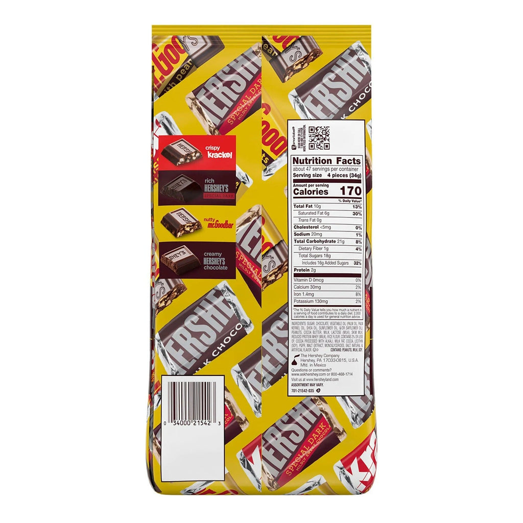 Hershey's Miniatures Variety Pack Chocolate Candy 180ct - 56oz/1pk