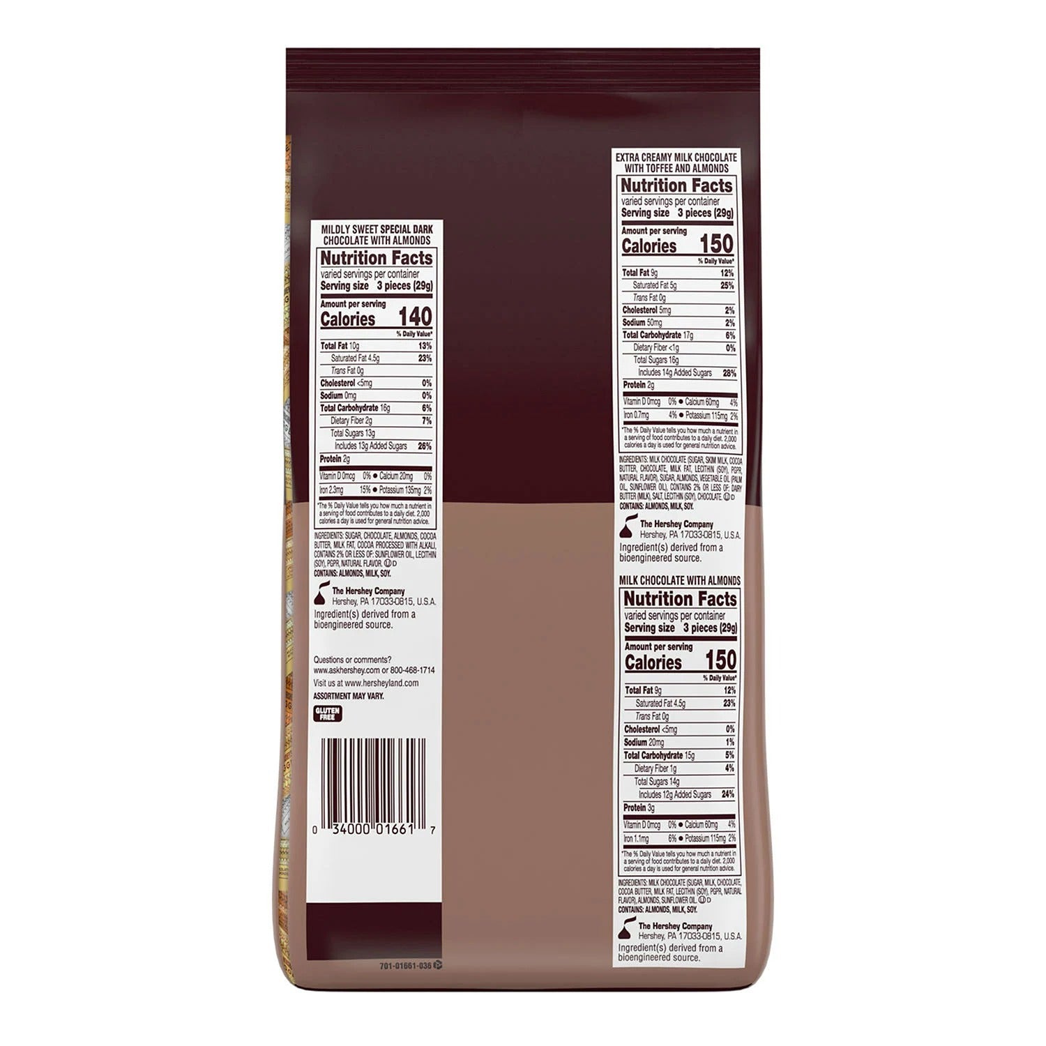 Hershey's Nuggets Assorted Chocolate Candy - 145ct/1pk