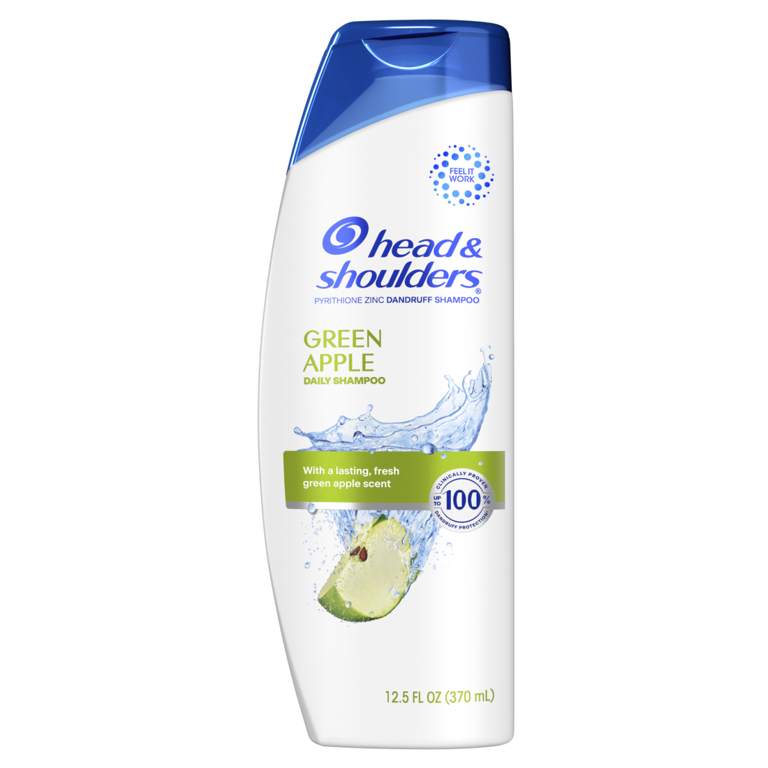 Head And Shoulders Dandruff Shampoo Anti-Dandruff Treatment Green Apple For Daily Use Paraben Free - 12.5oz/6pk