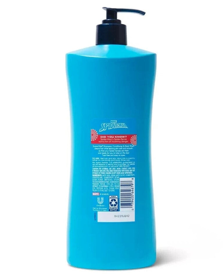 Suave Kids Spiderman 3 in 1 Shampoo Fresh Spider Sense - 28oz/4pk