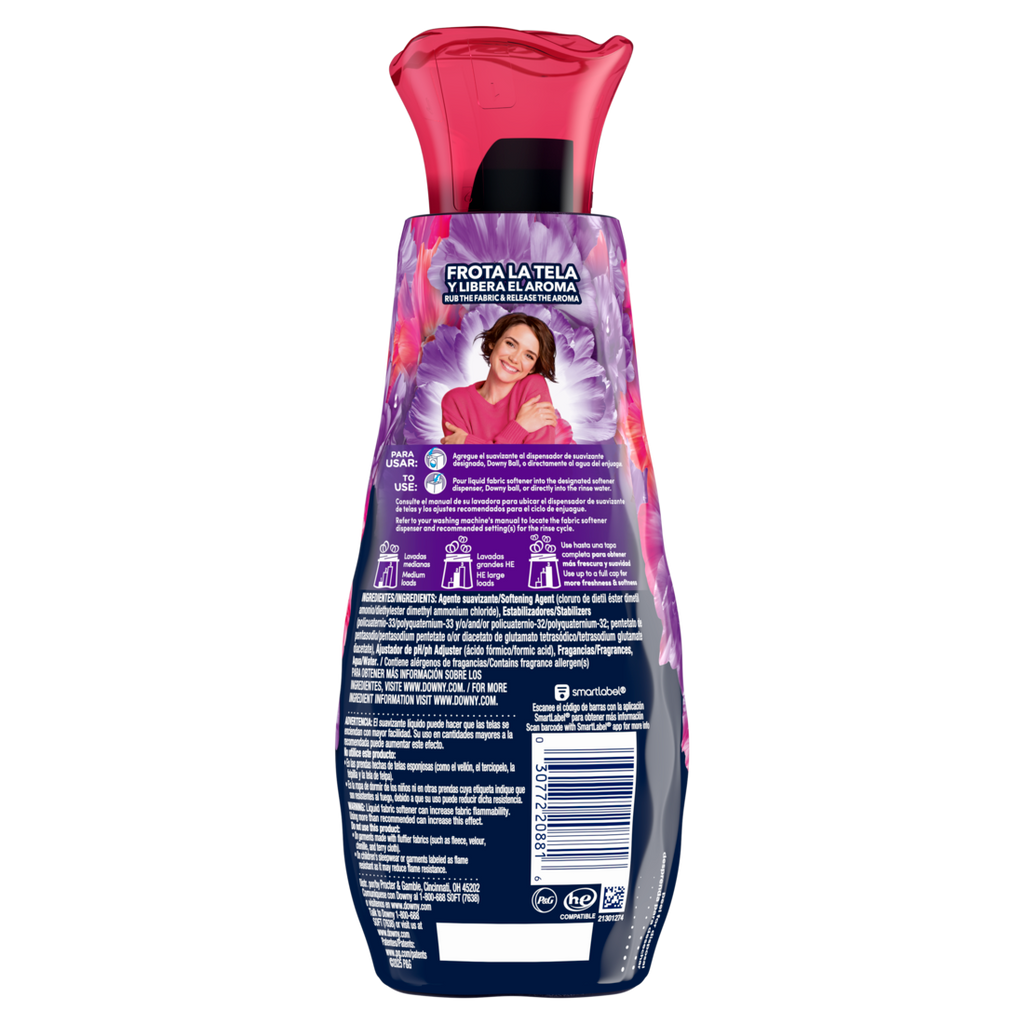 Downy Intense Fabric Softener Liquid Floral Scent 32 Loads In-Wash Liquid Fabric Softener And Laundry Conditioner - 24oz/4pk