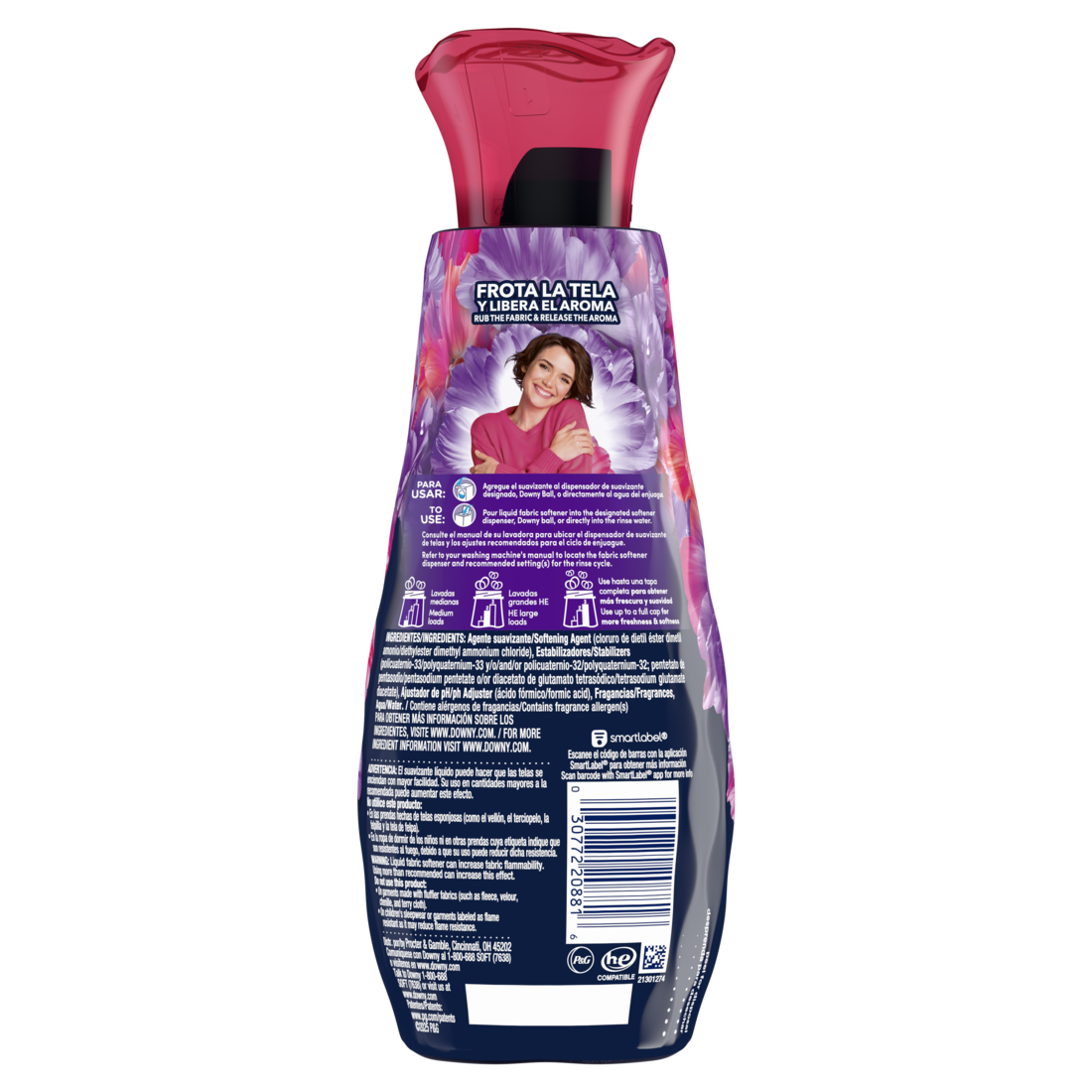 Downy Intense Fabric Softener Liquid Floral Scent 32 Loads In-Wash Liquid Fabric Softener And Laundry Conditioner - 24oz/4pk