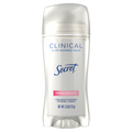 Secret Clinical Antiperspirant Deodorant For Women 100Hr Sweat & Odor Protection Hyaluronic Acid Invisible Solid Clean Powder - 2.6oz/12pk