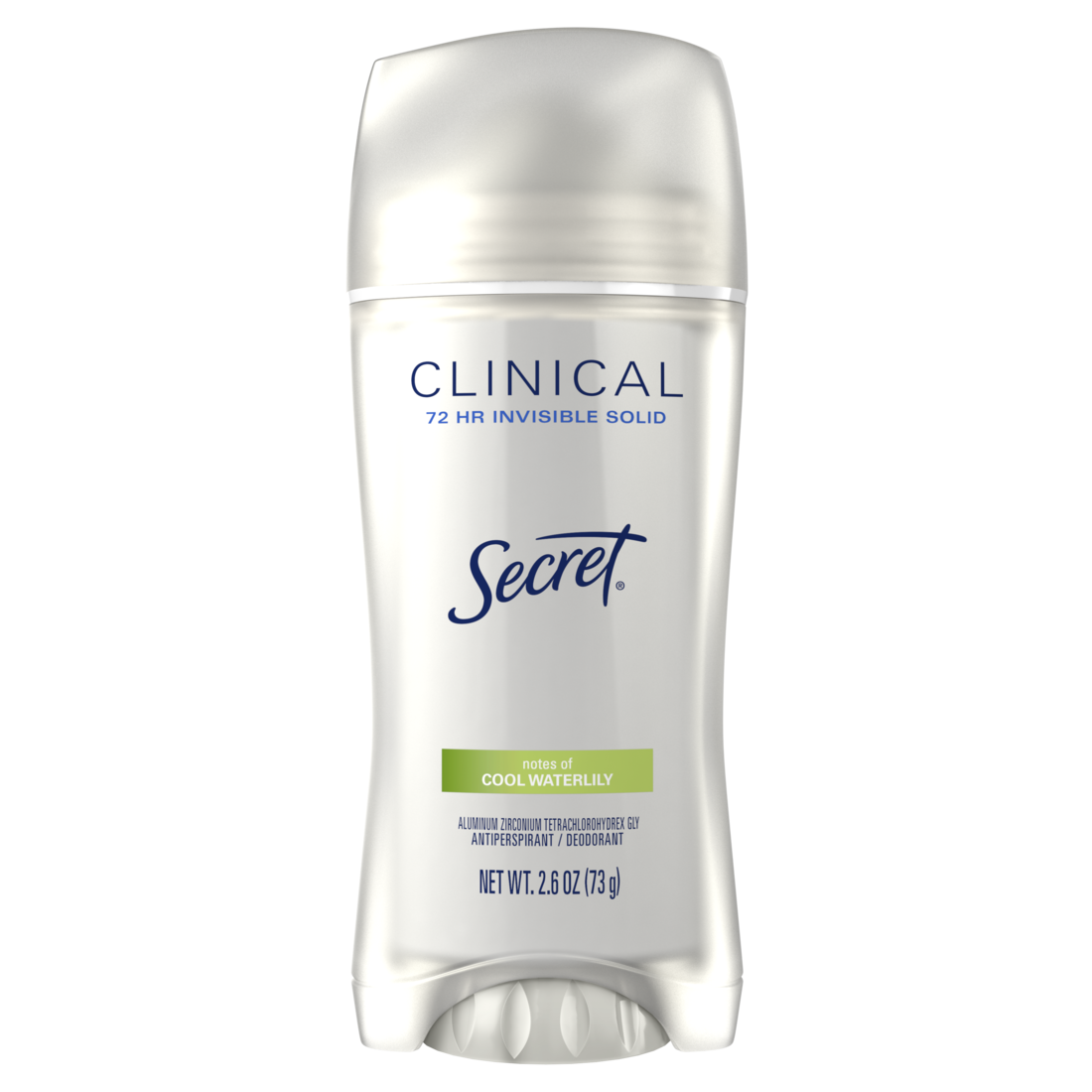 Secret Clinical Strengthe Antiperspirant & Deodorant for Women Invisible Solid Waterlily - 2.6oz/12pk
