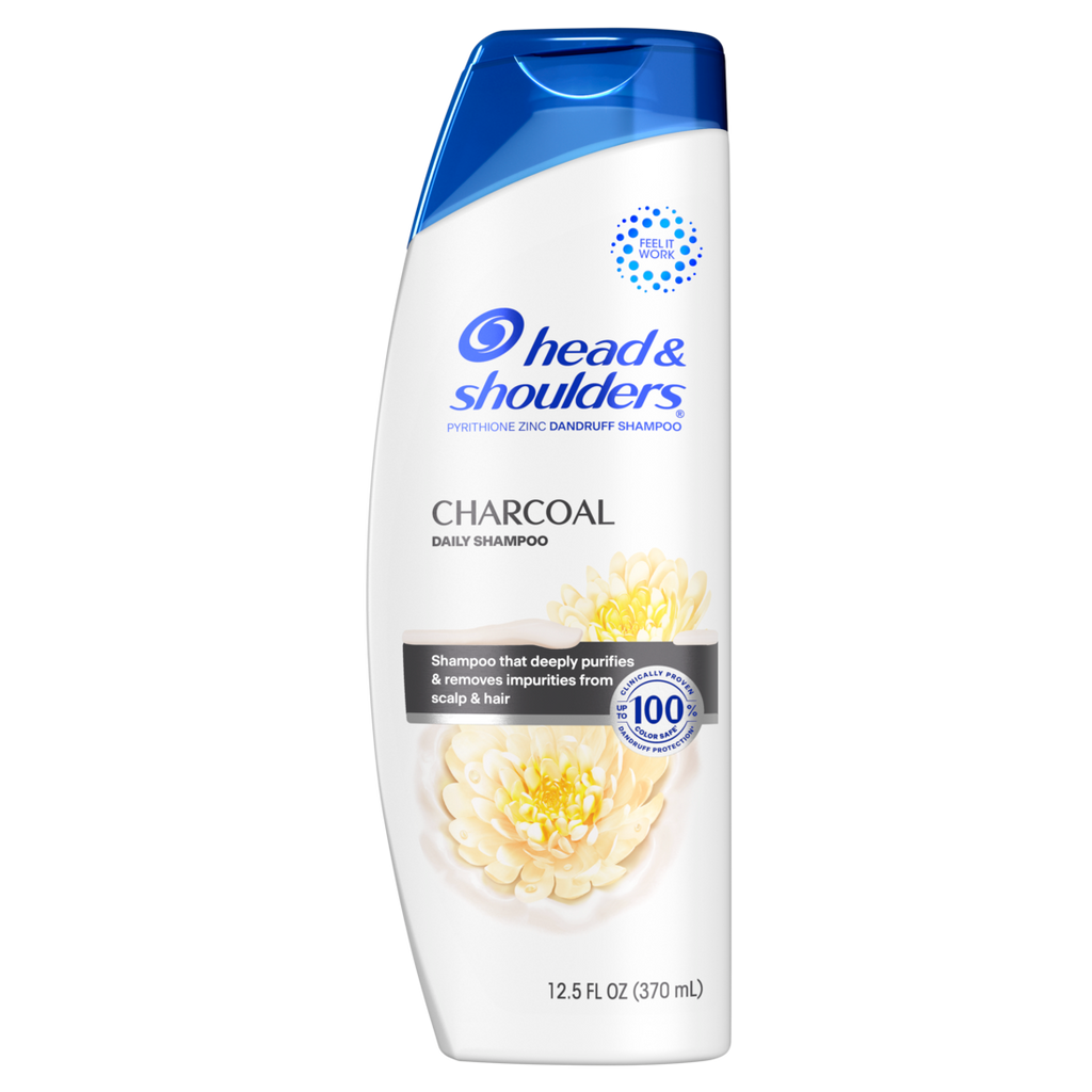Head & Shoulders Dandruff Shampoo Anti-Dandruff Treatment Charcoal for Daily Use Paraben Free - 12.5oz/6pk