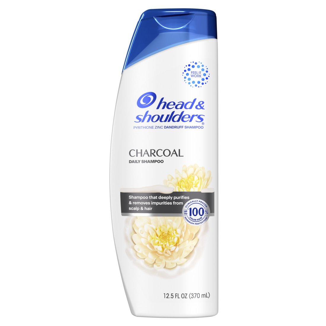 Head & Shoulders Dandruff Shampoo Anti-Dandruff Treatment Charcoal for Daily Use Paraben Free - 12.5oz/6pk