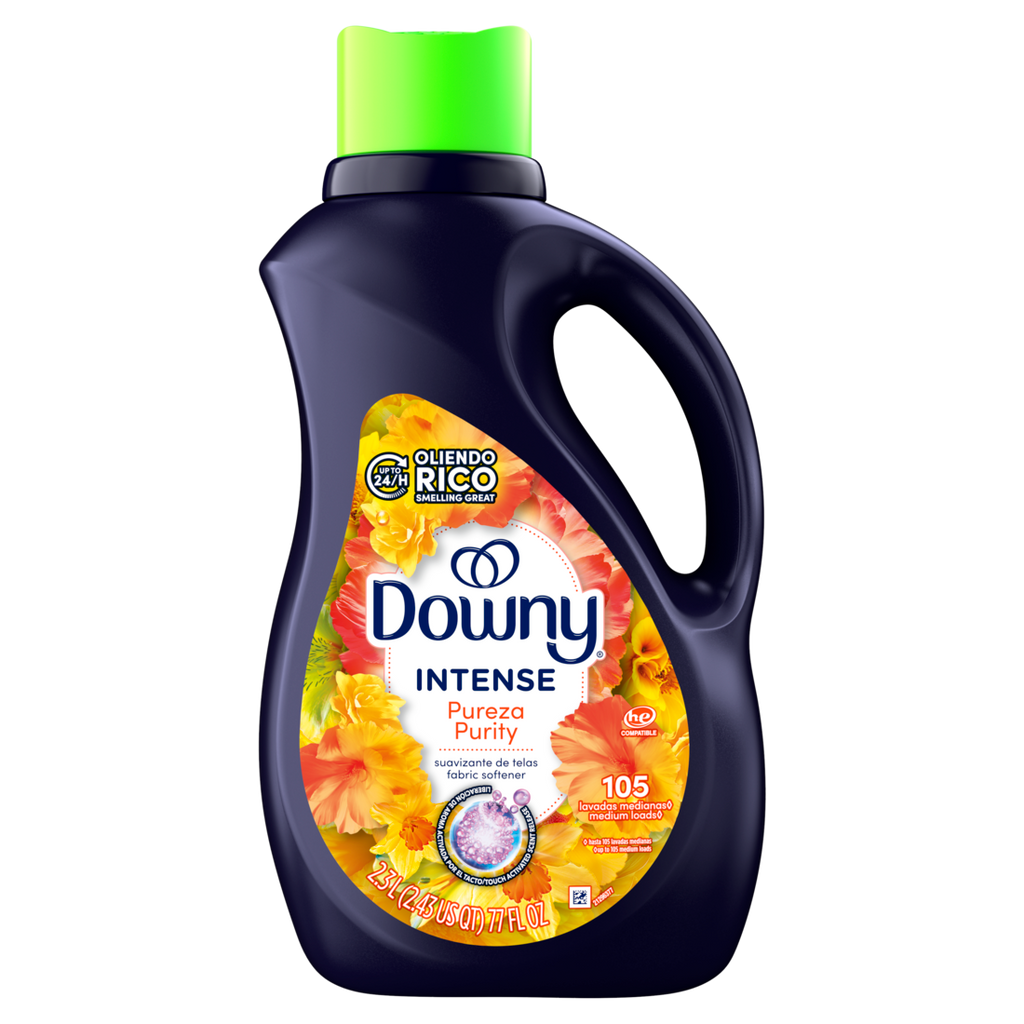 Downy Intense Fabric Softener Liquid Purity Scent 105 Loads In-Wash Liquid Fabric Softener And Laundry Conditioner - 77oz/4pk
