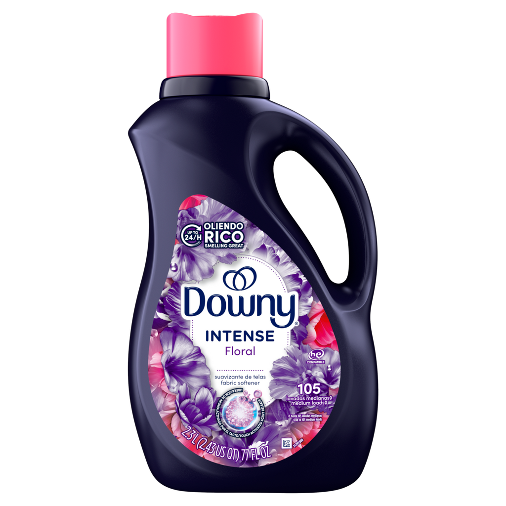 Downy Intense Fabric Softener Liquid Floral Scent 105 Loads In-Wash Liquid Fabric Softener And Laundry Conditioner - 77oz/4pk