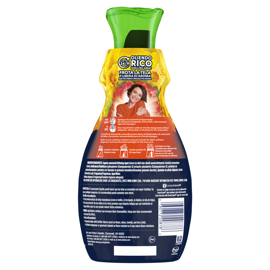 Downy Intense Fabric Softener Liquid Purity Scent 44 Loads In-Wash Liquid Fabric Softener And Laundry Conditioner - 32oz/4pk