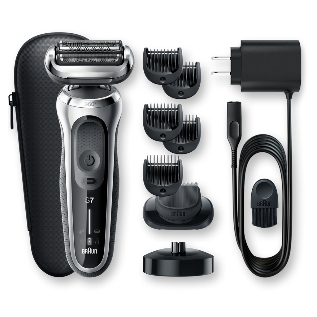 Braun Shaver Kit 7027cs Charging Stand Silver US - 1set/2pk