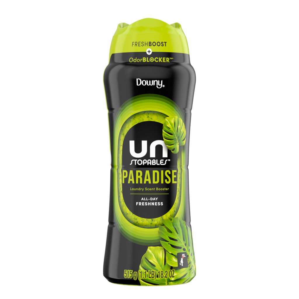 Downy Unstopables In Wash Scent Booster Beads Paradise Scent Laundry Beads For Odor Protection Downy Scent Booster Beads Laundry Scent Boosters - 18.2oz/4pk