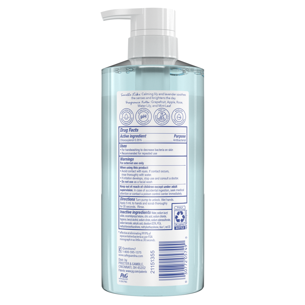 Safeguard Antibacterial Hand Soap Fresh Clean Scent - 15.5oz/4pk