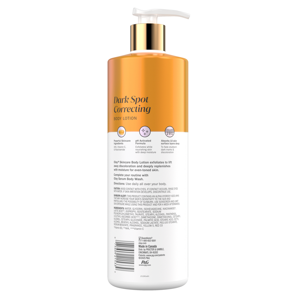 Olay Dark Spot Correcting Body Lotion With Aha Vitamin C And Niacinamide Exfoliating Body Lotion - 17oz/6pk