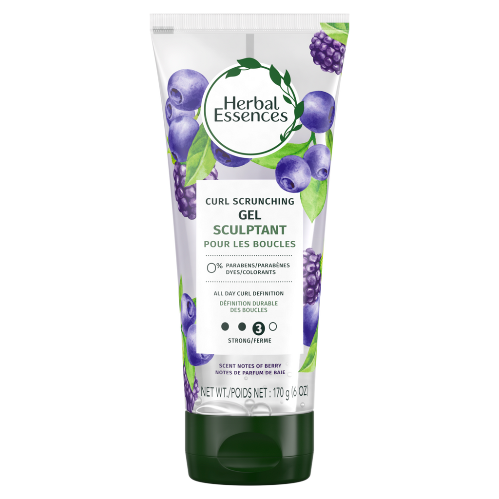 Herbal Essences Curl Scrunching Hair Spray Gel Curly Hair Gel 24-Hour Hold And Frizz Control - 6oz/12pk