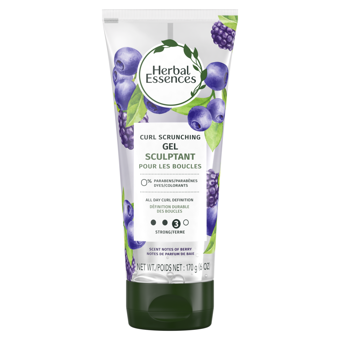 Herbal Essences Curl Scrunching Hair Spray Gel Curly Hair Gel 24-Hour Hold And Frizz Control - 6oz/12pk