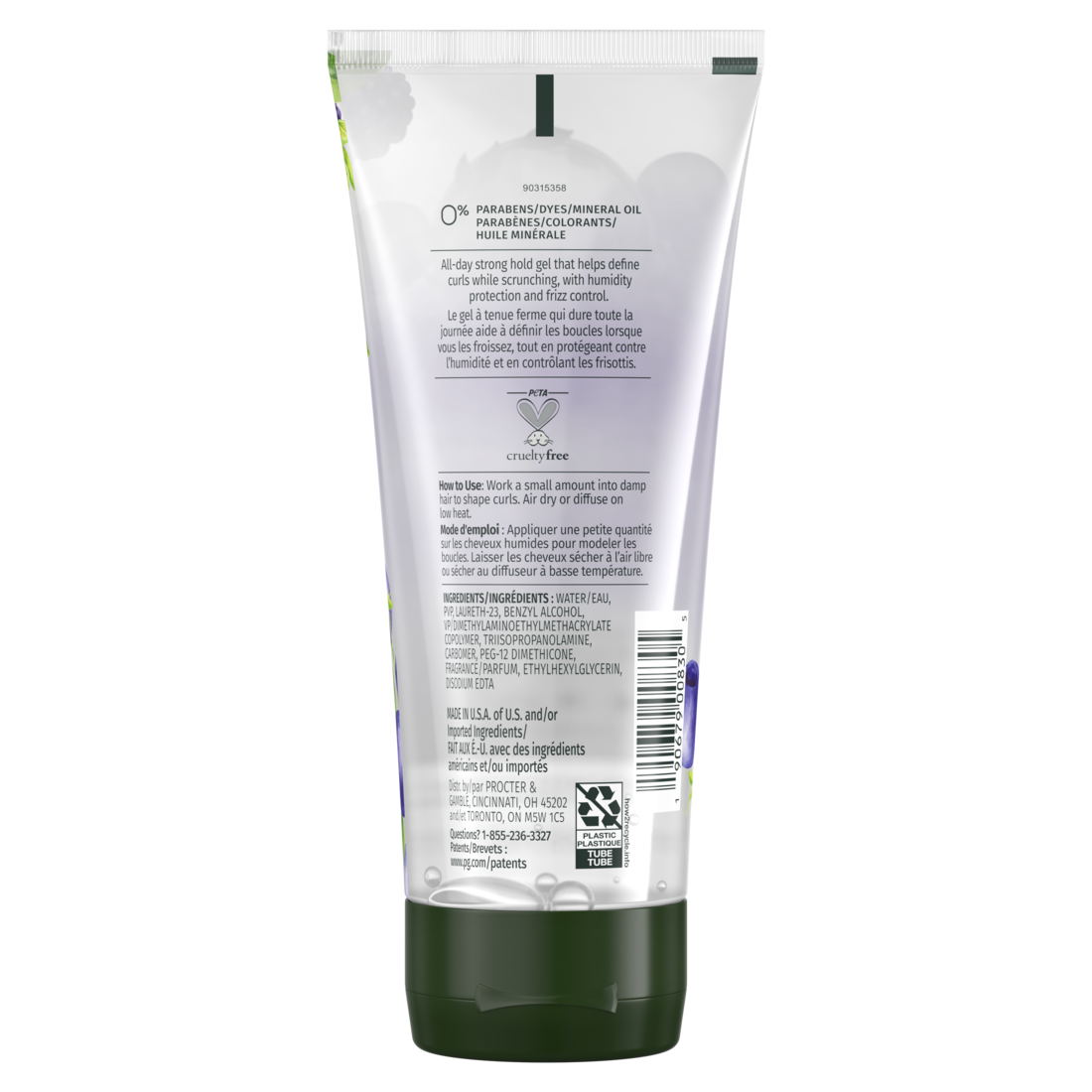 Herbal Essences Curl Scrunching Hair Spray Gel Curly Hair Gel 24-Hour Hold And Frizz Control - 6oz/12pk
