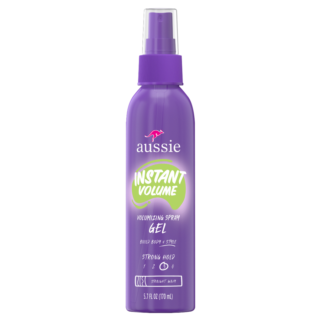 Aussie Instant Volume Volumizing Spray Gel For Wavy Hair And Straight Hair - 5.7oz/12pk
