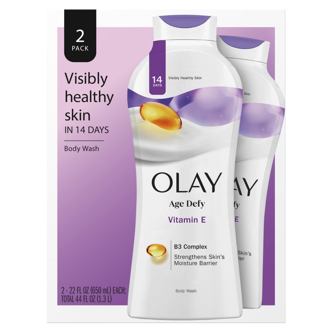 Olay Age Defying Body Wash w/ Vitamin E Twin Pack - 2x22oz/3pk