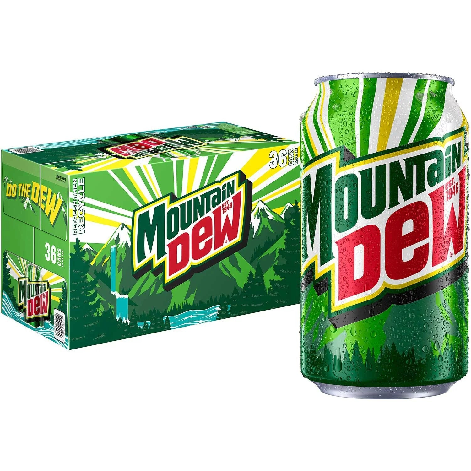 Mountain Dew Cans - 12oz/36pk
