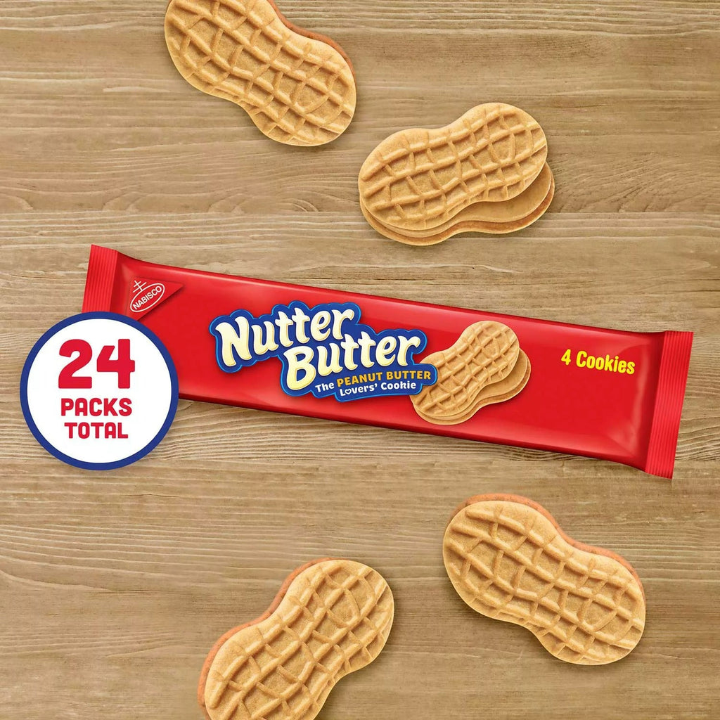 Nabisco Nutter Butter Cookies w/Peanut Butter - 1.9oz/24pk