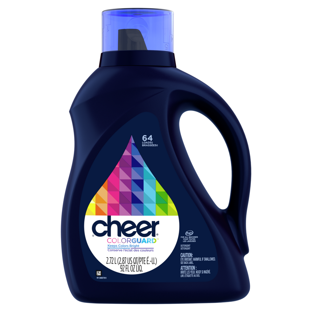 Cheer Liquid Laundry Detergent 64 Loads HE Compatible - 92oz/4pk