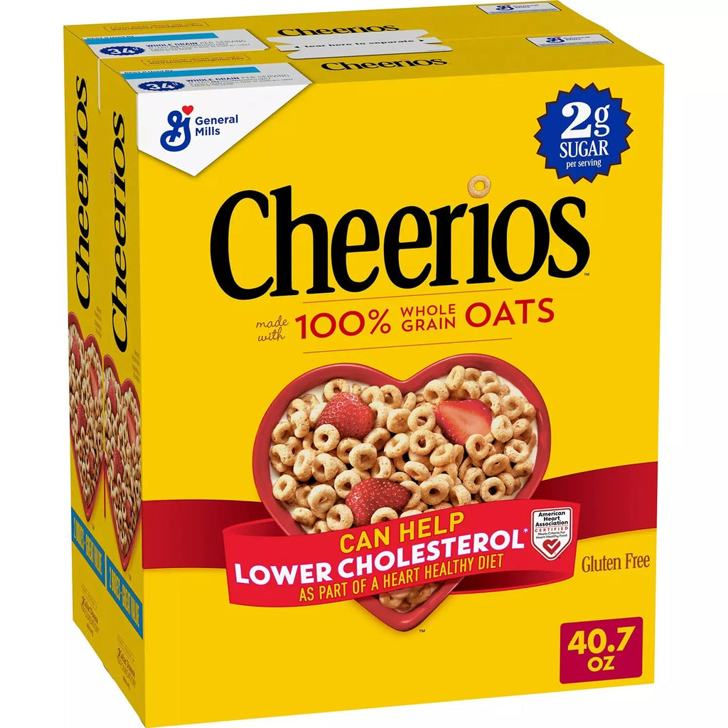 General Mills Cereal Whole Grain Cheerios - 20.35oz/2pk