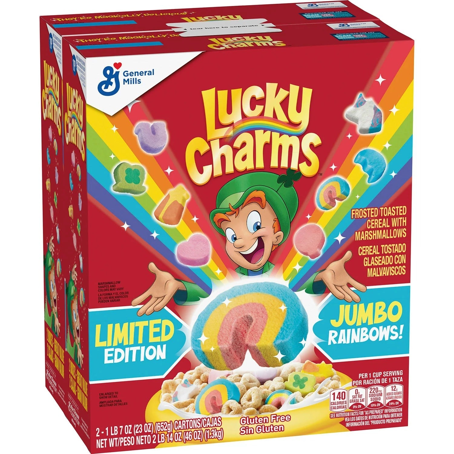 General Mills Cereal Lucky Charms - 23oz/2pk