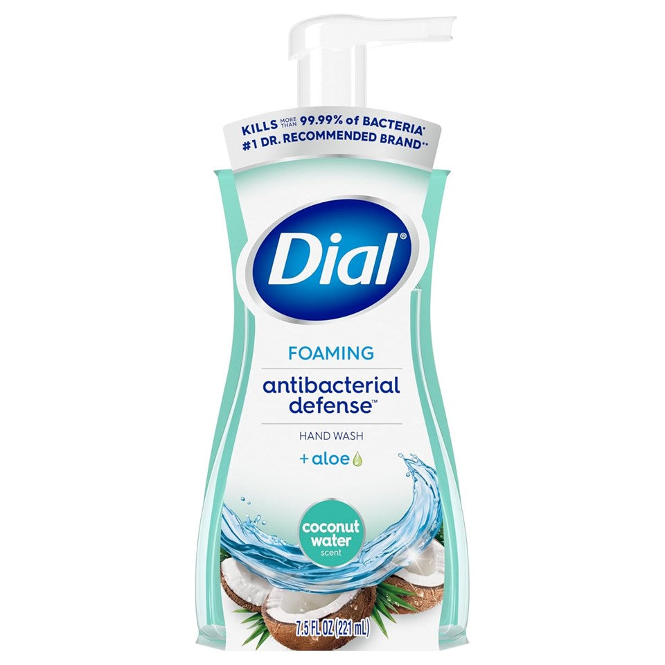 Dial Antibac Foaming Hand Wash Coconut Water - 7.5oz/6pk