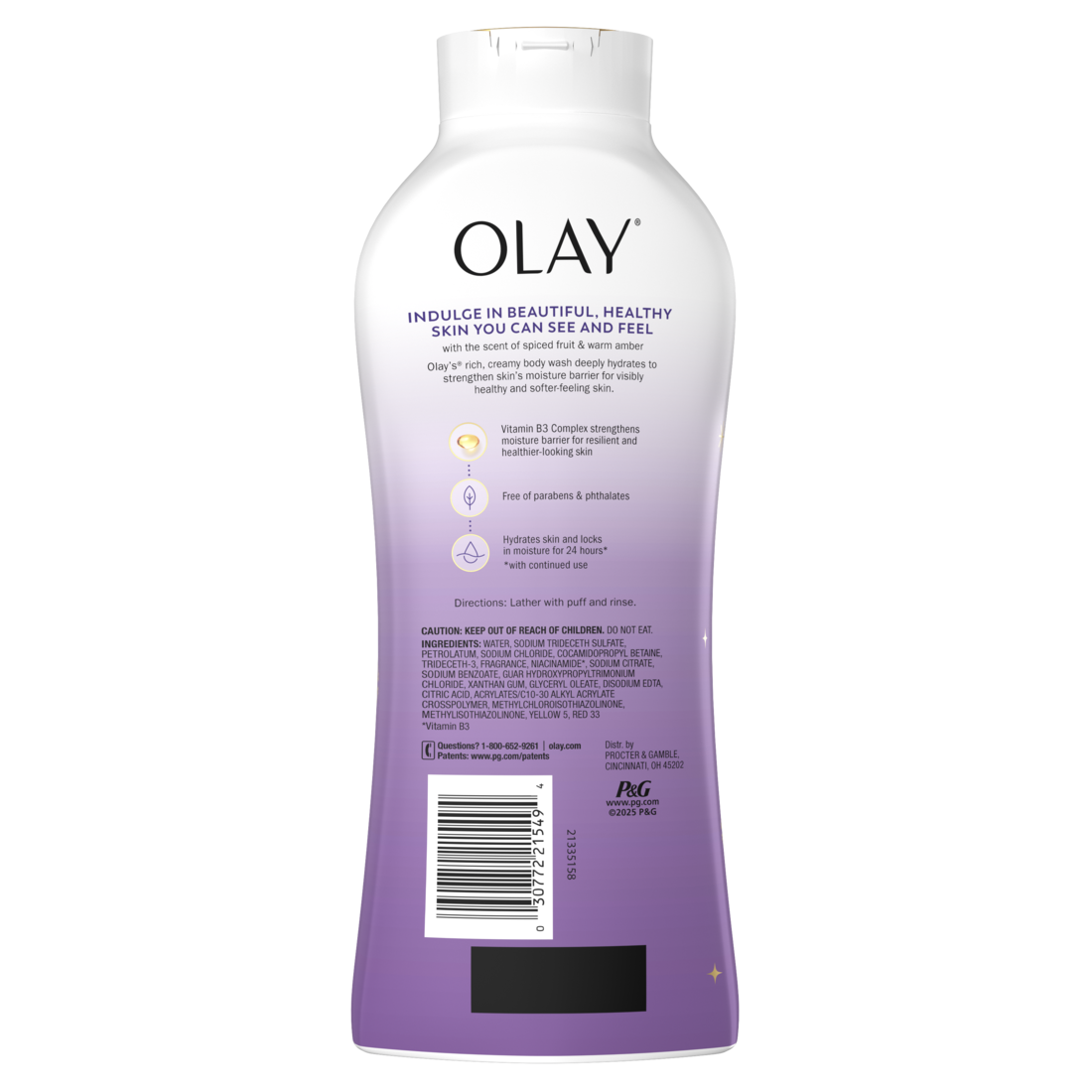 Olay Limited Edition Moisturizing Body Wash Visions of Sugarplums Hydrating Body Wash - 22oz/4pk