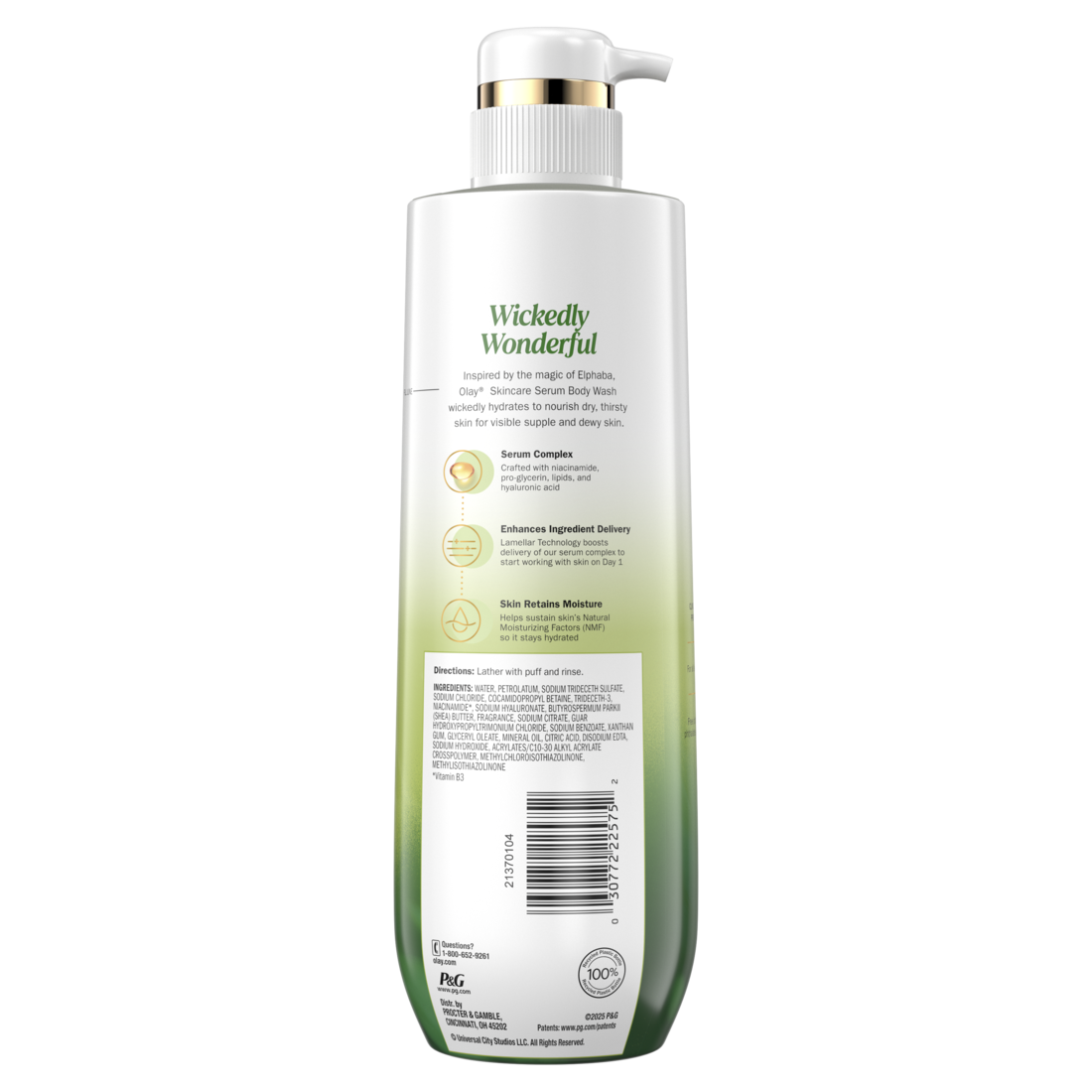 Olay Limited Edition Serum Body Wash Wickedly Wonderful Elphabas Edition Hydrating Body Wash - 20oz/4pk