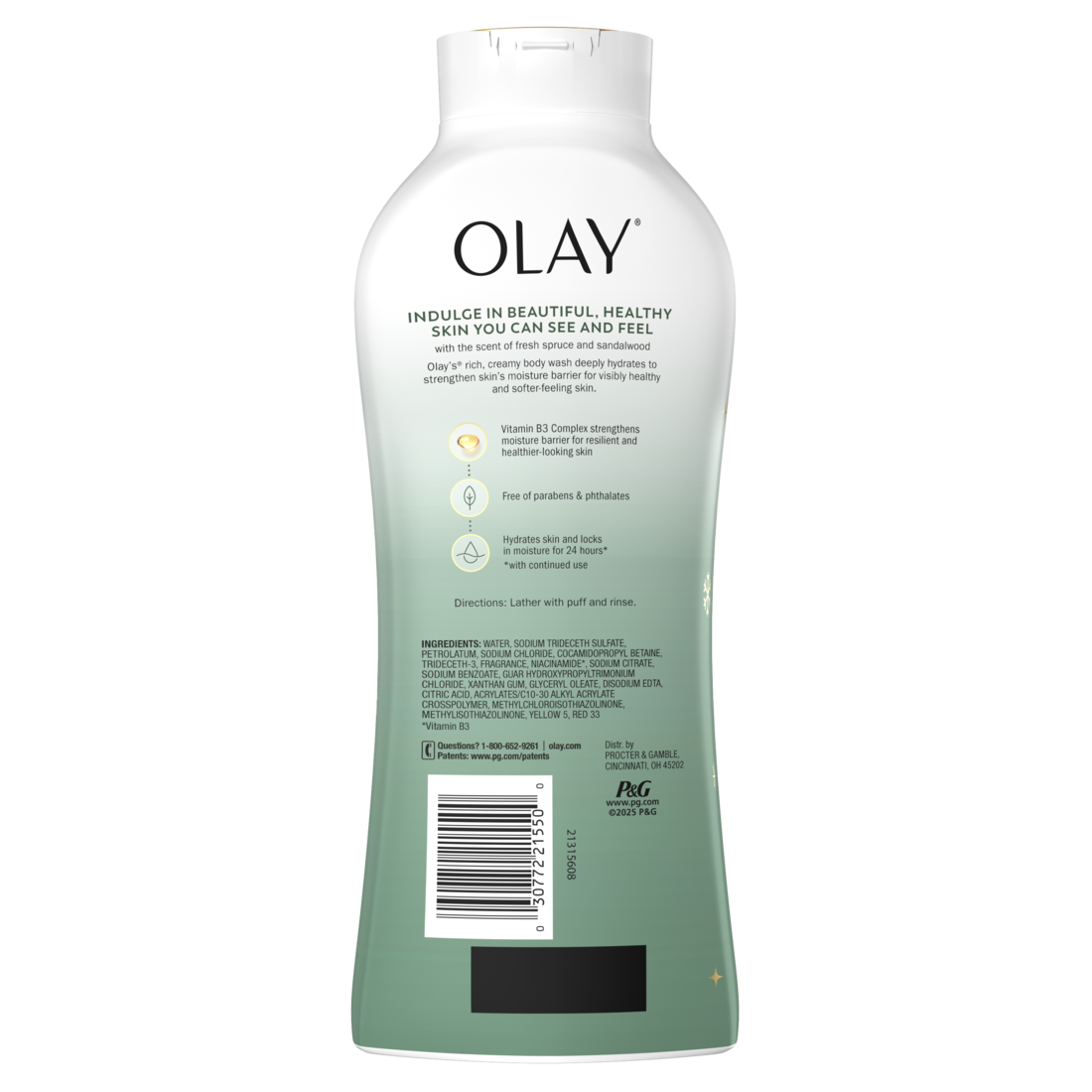 Olay Limited Edition Moisturizing Body Wash Fireside Fir Hydrating Body Wash - 22oz/4pk