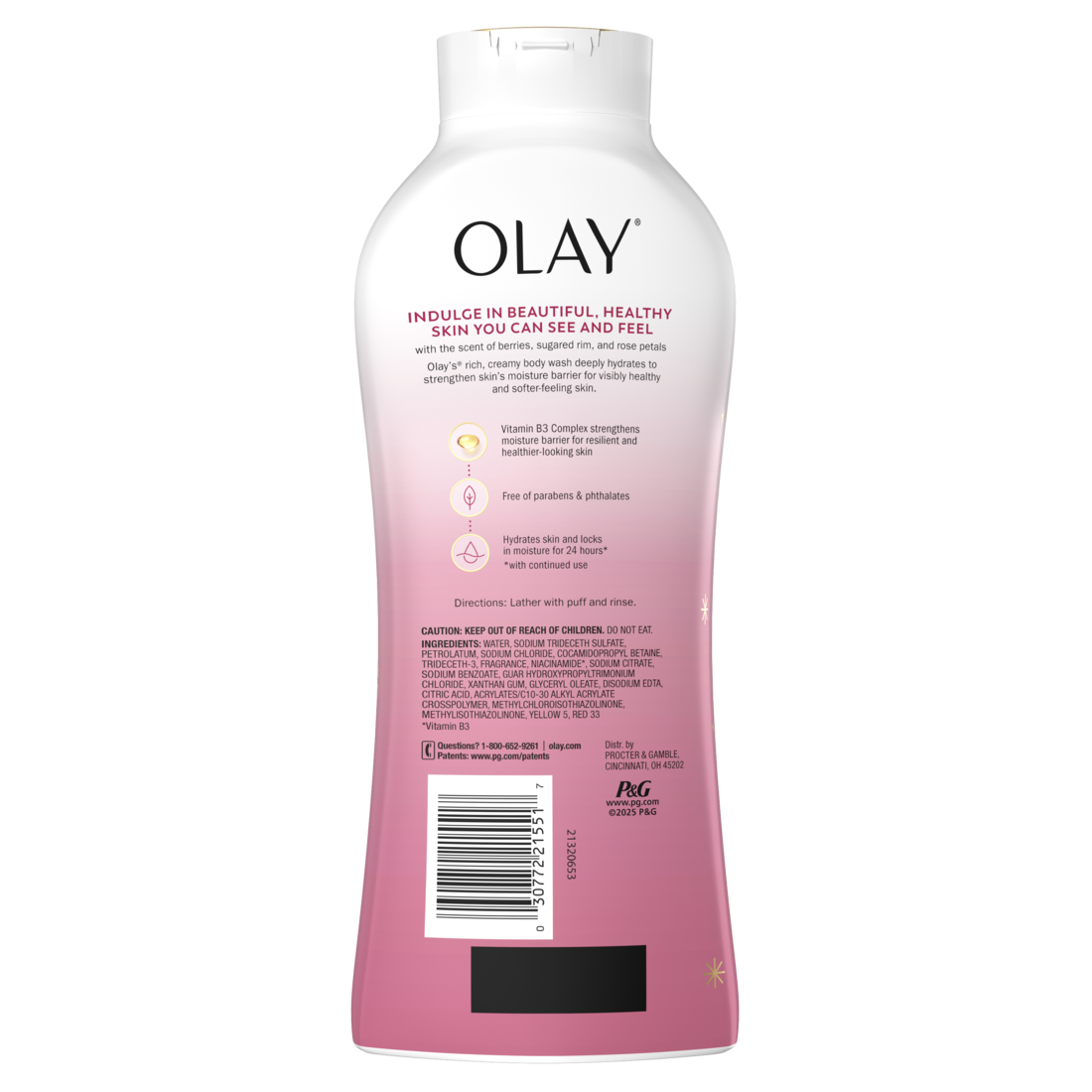 Olay Limited Edition Moisturizing Body Wash Champagne Blush Hydrating Body Wash - 22oz/4pk