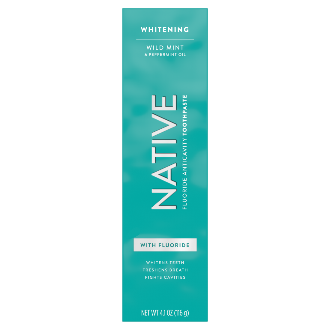 Native Whitening Wild Mint & Peppermint Oil Fluoride Toothpaste - 4.1oz/24pk
