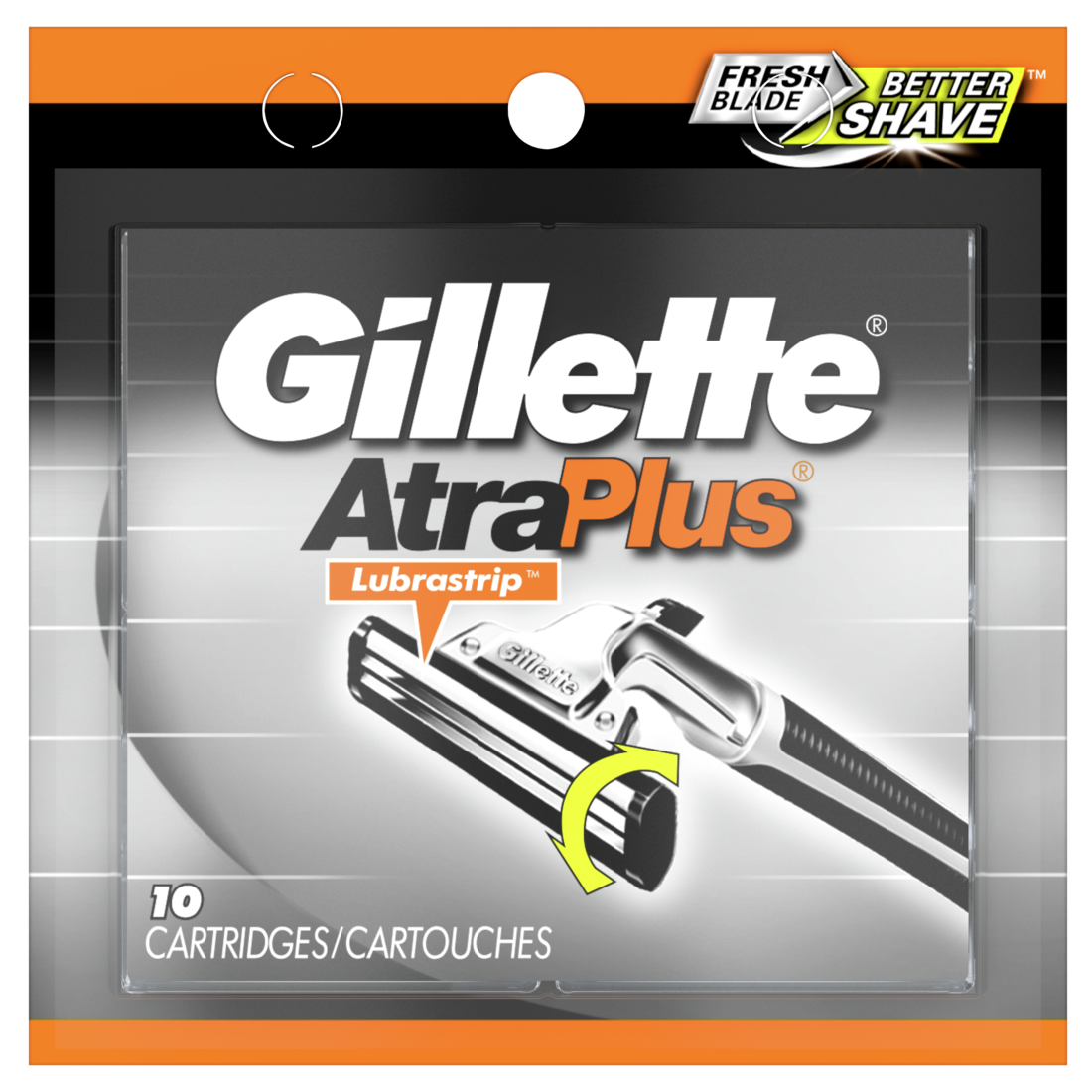 Gillette Atra Plus Mens Razor Blade Refill Cartridges - 10ct/6pk