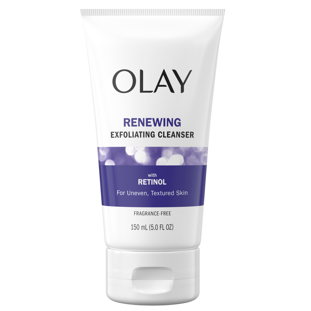 Olay Renewing Retinol Face Cleanser Fragrance Free Exfoliating Face Wash With Retinoid Complex - 5oz/12pk