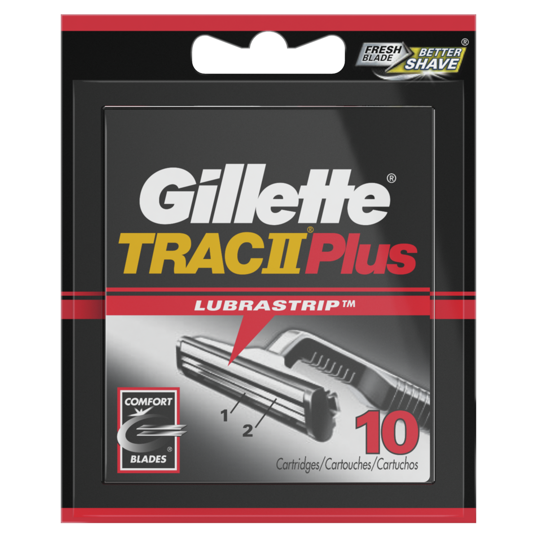 Gillette Trac II Plus Razor Blade Refills - 10ct/6pk