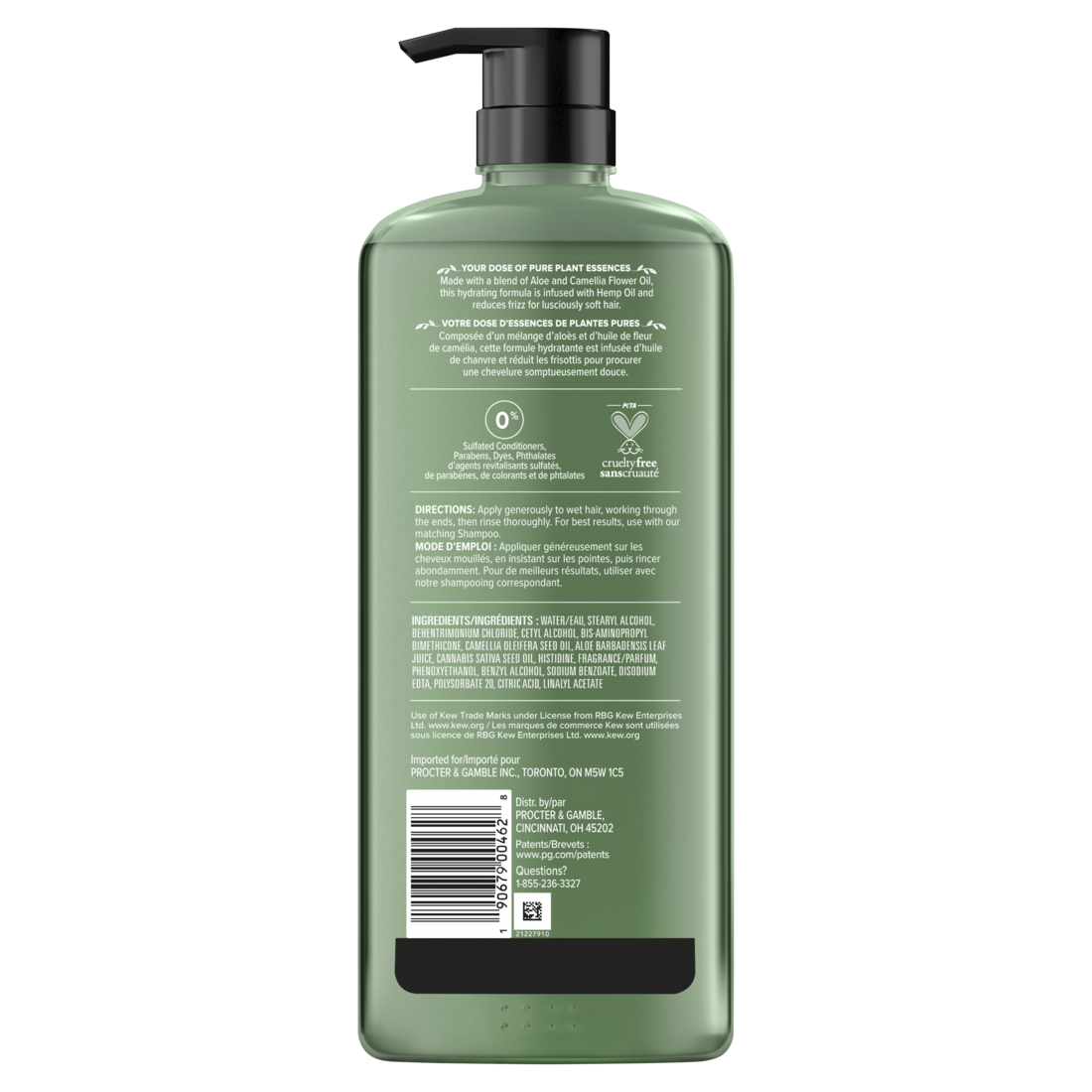 Herbal Essences Hemp Oil Sulfate Free Conditioner Frizz Control With Certified Camellia Oil And Aloe Vera For All Hair Types Especially Frizzy Hair - 20.2oz/4pk