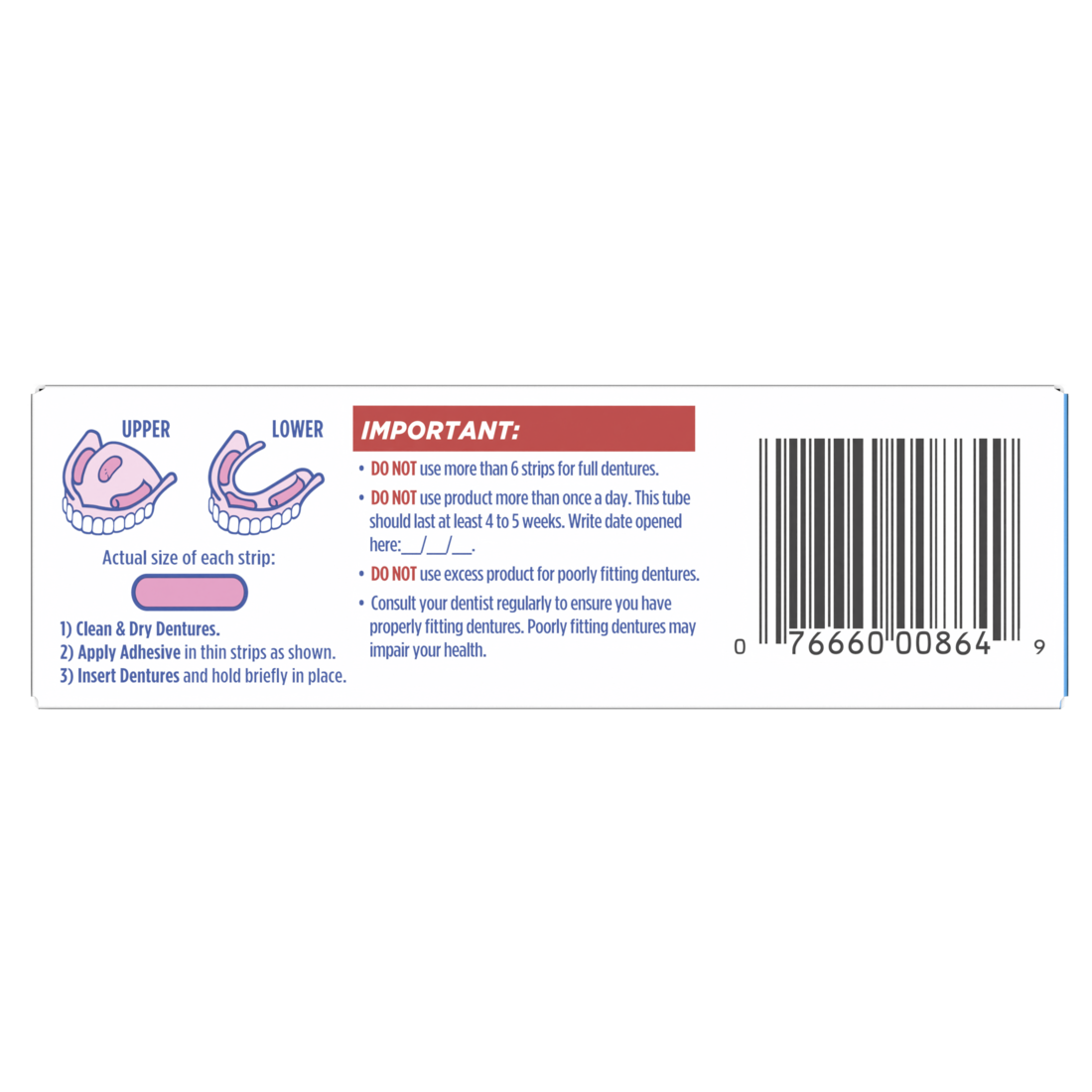 Fixodent Original Secure Denture Adhesive - 1.4oz/24pk