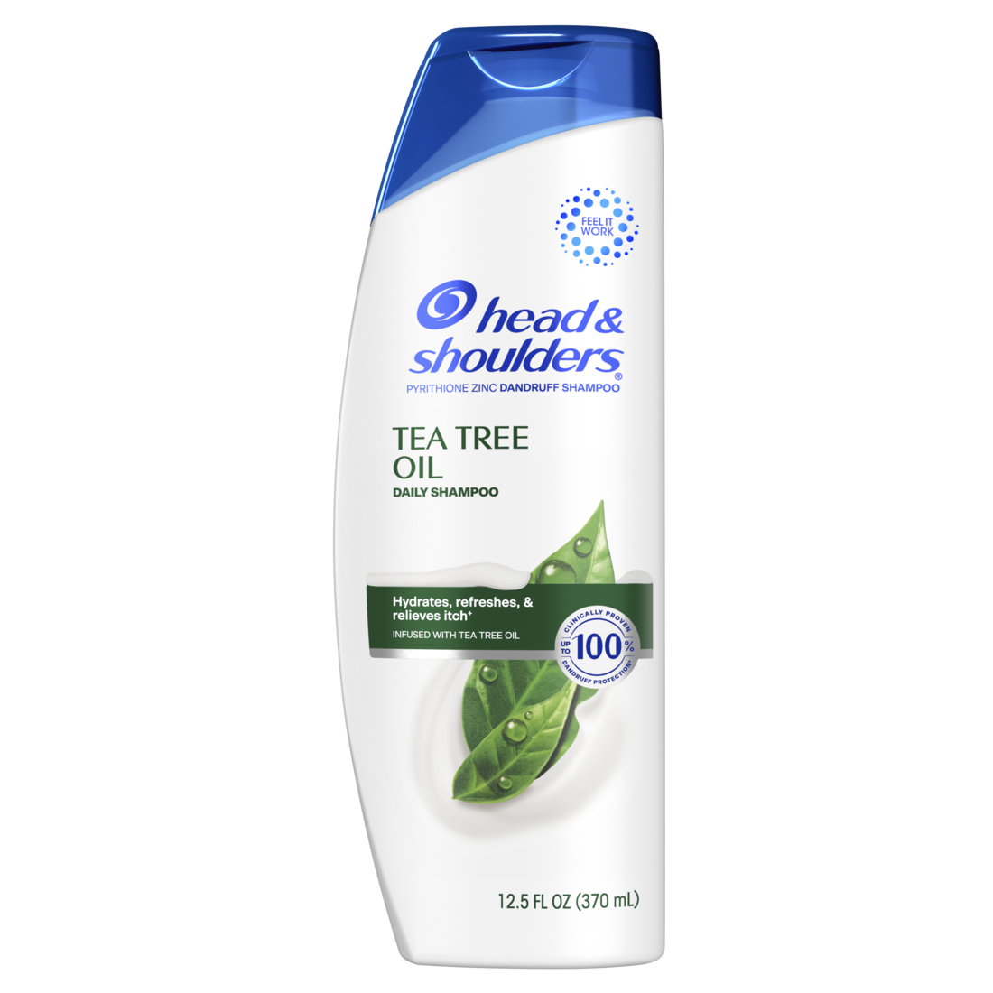 Head And Shoulders Dandruff Shampoo Anti-Dandruff Treatment Tea Tree Oil For Daily Use Paraben Free - 12.5oz/6pk
