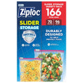 Ziploc Slider Storage Bags Variety Pack Quart and Gallon - (96+70)ct/1pk